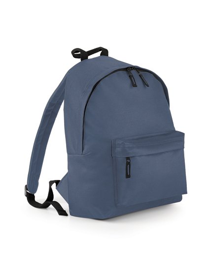 BagBase Original Fashion Backpack – Airforce Blue / Graphite Grey