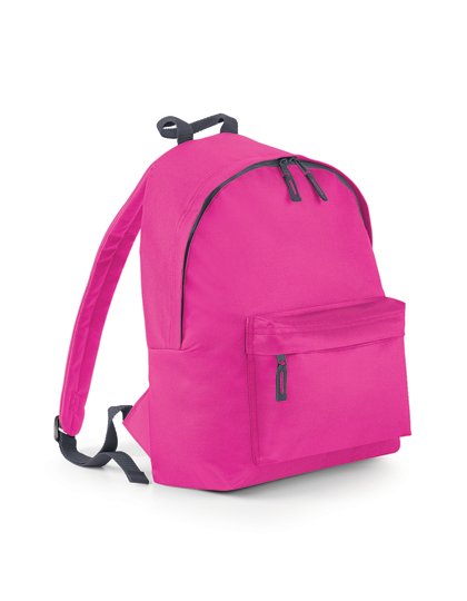 BagBase Original Fashion Backpack – Fuchsia / Graphite Grey