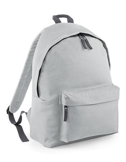 BagBase Original Fashion Backpack – Light Grey / Graphite Grey