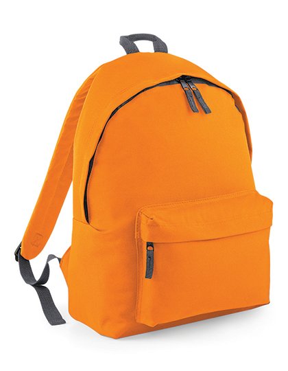 BagBase Original Fashion Backpack – Orange / Graphite Grey