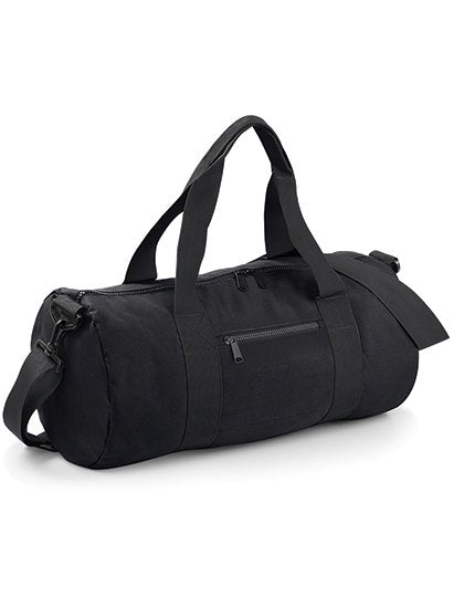 BagBase Original Barrel Bag – Black / Black