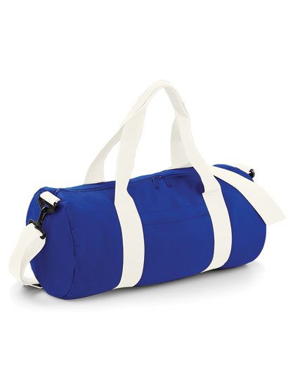 BagBase Original Barrel Bag – Bright Royal / Off White