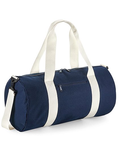 BagBase Original Barrel Bag XL – French Navy / Off White