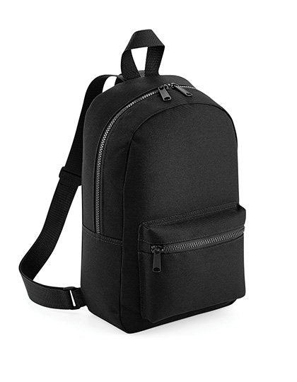 BagBase Mini Essential Fashion Backpack – Black