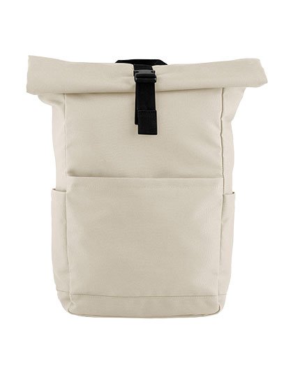 BagBase Premium Recycled Roll Top Backpack – Natural Stone