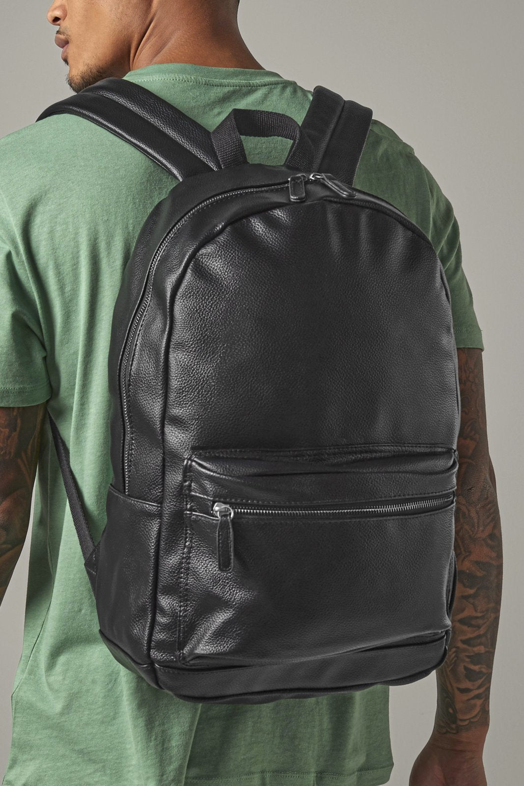 BagBase Faux Leather Fashion Backpack