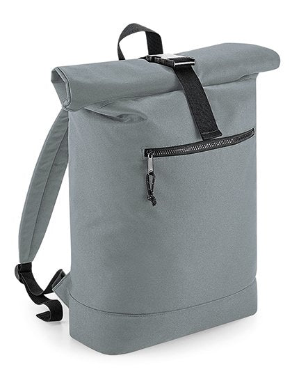 BagBase Recycled Roll-Top Backpack – Pure Grey
