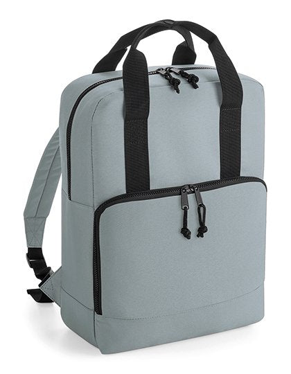 BagBase Recycled Twin Handle Cooler Backpack – Pure Grey