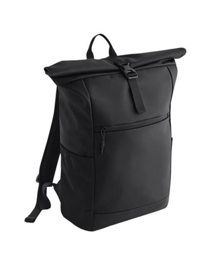 BagBase Athlux Roll-Top Backpack – Black