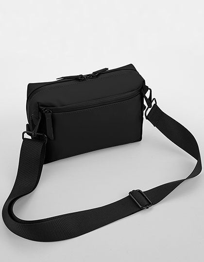 BagBase Matte PU Cross Body Bag – Black