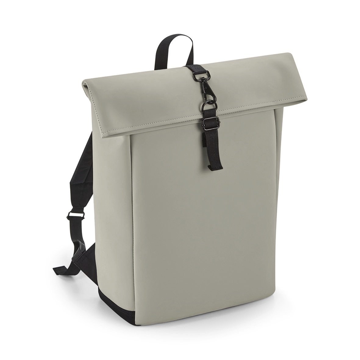 BagBase Matte PU Roll-Top Backpack