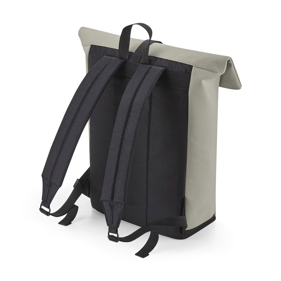 BagBase Matte PU Roll-Top Backpack