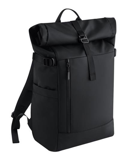 BagBase Everyday Carry 25 Litre Roll-Top Backpack – Black
