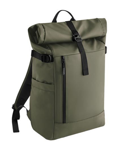 BagBase Everyday Carry 25 Litre Roll-Top Backpack – Olive Green