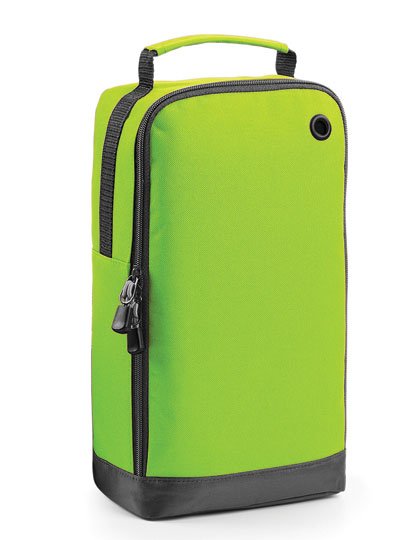 BagBase Athleisure Sports Shoe / Accessory Bag – Lime Green