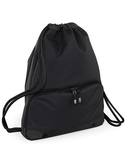 BagBase Athleisure Gymsac – Black / Black