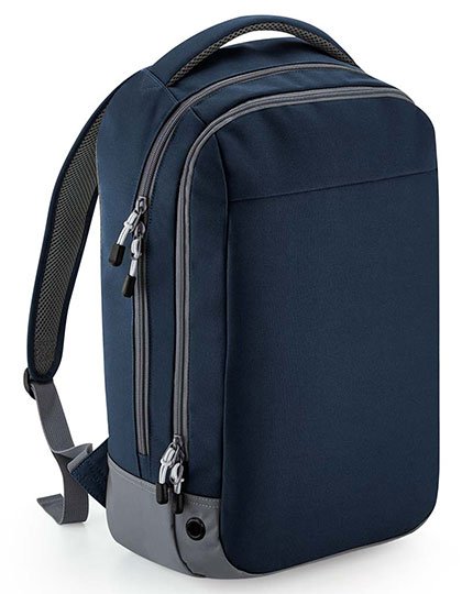 BagBase Athleisure Sports Backpack – French Navy / Grey