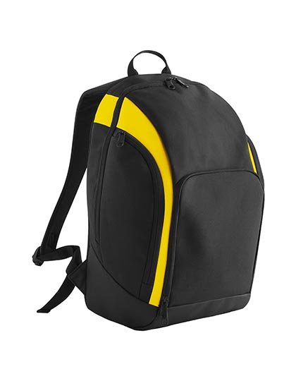BagBase Teamwear Backpack – Black / Yellow