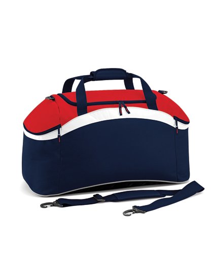 BagBase Teamwear Holdall – French Navy / Classic Red