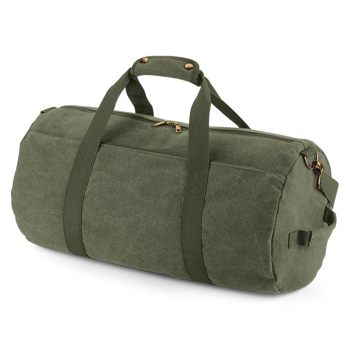 BagBase Vintage Canvas Barrel Bag