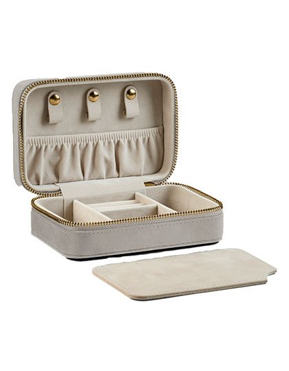 BagBase Velvet Travel Jewellery Box – Moonstone