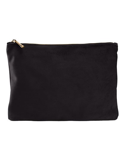 BagBase Velvet Accessory Pouch – Black Onyx