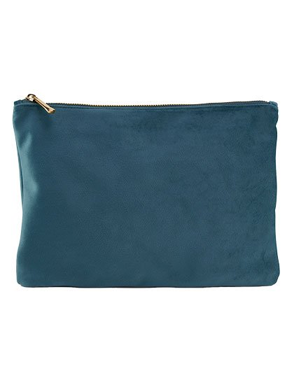 BagBase Velvet Accessory Pouch – Blue Topaz