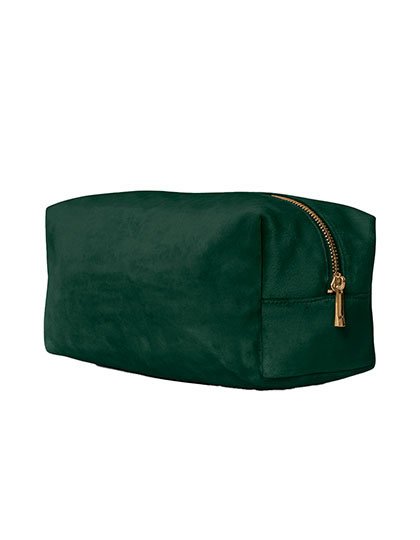 BagBase Velvet Toiletry/Accessory Case – Dark Emerald