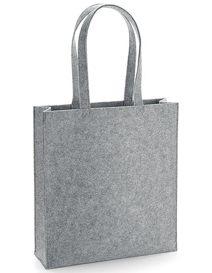 BagBase Felt Bag – Grey Melange