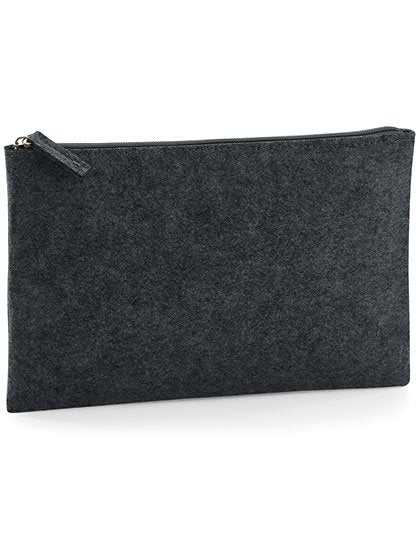 BagBase Felt Accessory Pouch – Charcoal Melange
