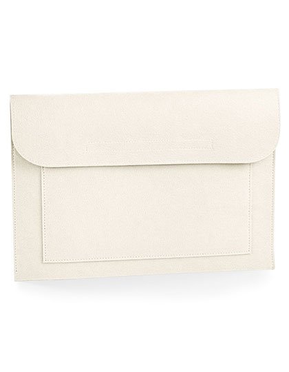 BagBase Felt Laptop / Document Slip – Soft White