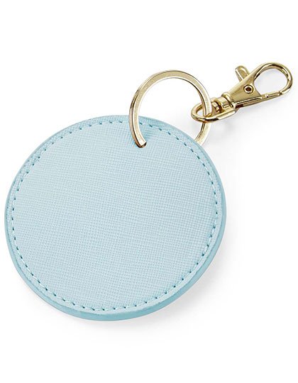 BagBase Boutique Circular Key Clip – Soft Blue