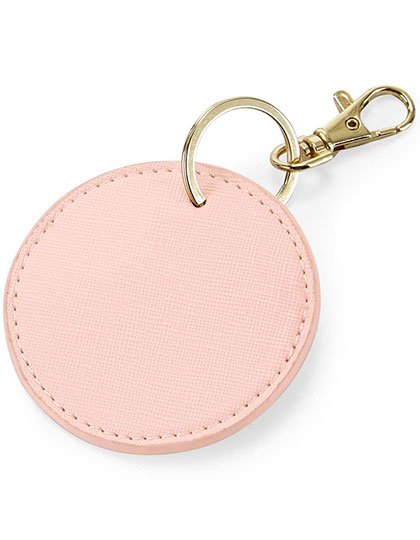 BagBase Boutique Circular Key Clip – Soft Pink