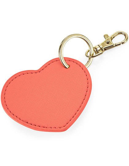 BagBase Boutique Heart Key Clip – Coral