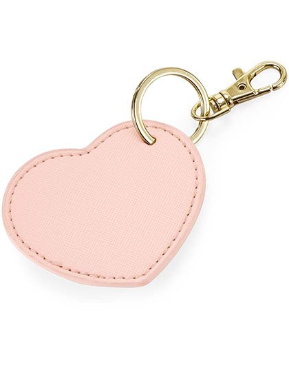 BagBase Boutique Heart Key Clip – Soft Pink