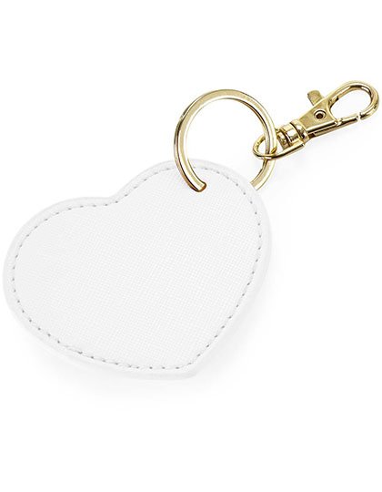BagBase Boutique Heart Key Clip – Soft White