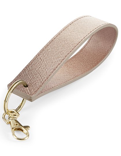 BagBase Boutique Wristlet Keyring – Rose Gold