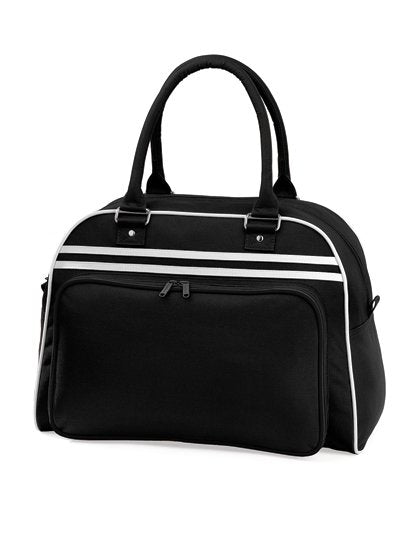 BagBase Retro Bowling Bag – Black / White