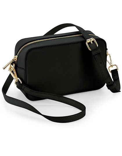 BagBase Boutique Structured Cross Body Bag – Black