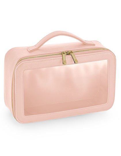 BagBase Boutique Clear Window Travel Case – Soft Pink