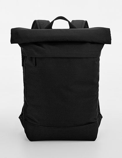 BagBase Simplicity Roll-Top Backpack – Black