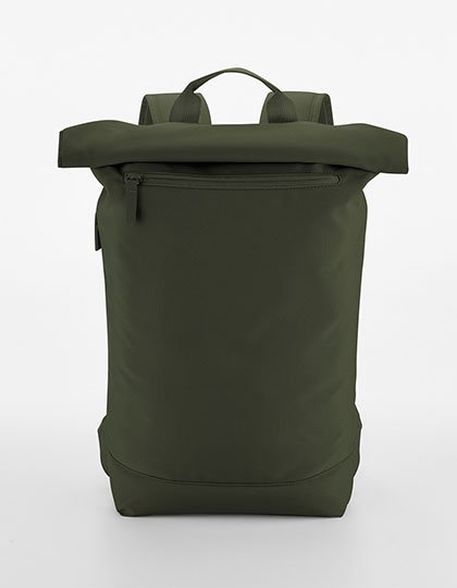 BagBase Simplicity Roll-Top Backpack Lite – Pine Green