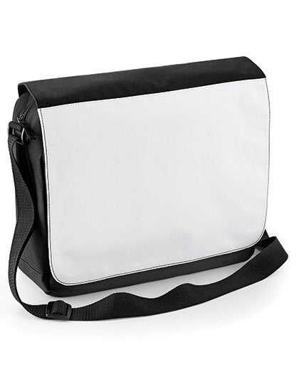 BagBase Sublimation Messenger Bag – Black