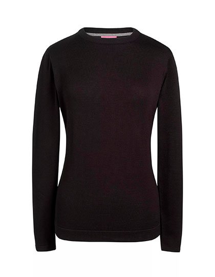 Brook Taverner Ladies' Helena Crew Neck Jumper – Black