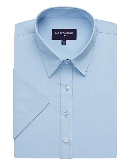 Brook Taverner Eos Short Sleeve Blouse – Blue