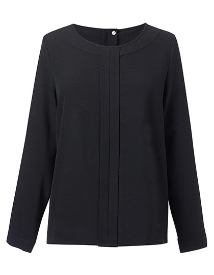 Brook Taverner Women's Roma Long Sleeve Blouse – Black