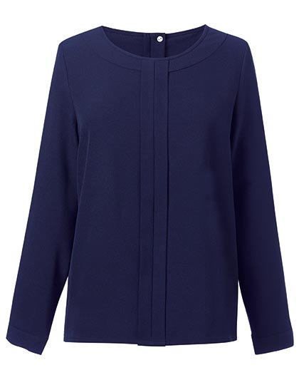 Brook Taverner Women's Roma Long Sleeve Blouse – Navy