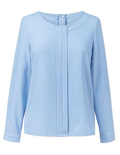 Brook Taverner Women's Roma Long Sleeve Blouse – Sky Blue