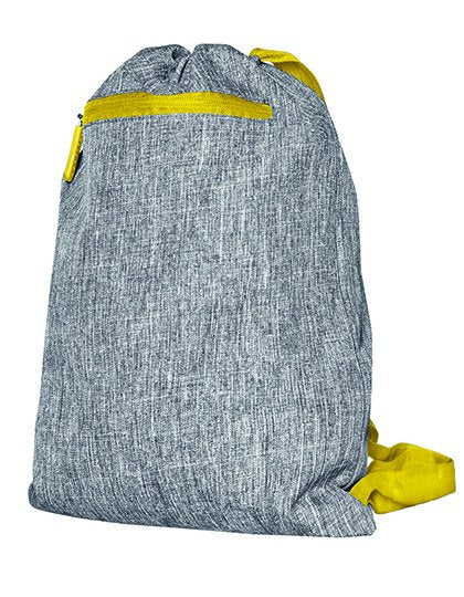 Bags2GO Gymsac - Miami – Grey Melange / Yellow