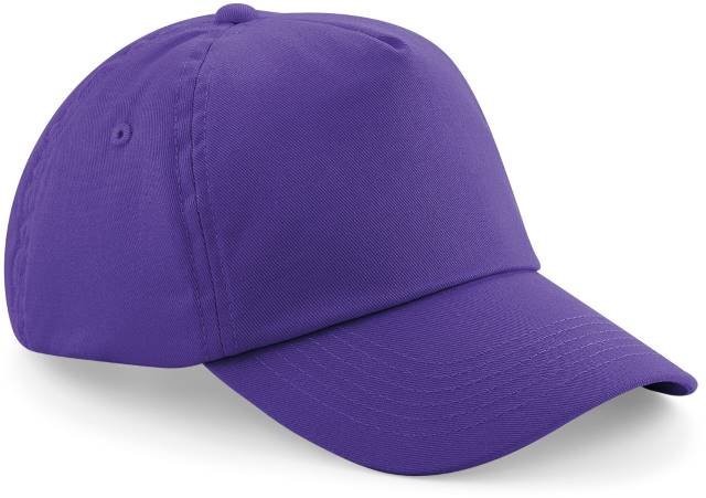 Beechfield Junior Original 5 Panel Cap – Purple